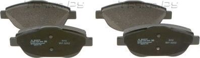 Тормозные колодки Bosch (Low-Metallic) передние для Opel Corsa F 2019-2026. Артикул 0 986 494 564
