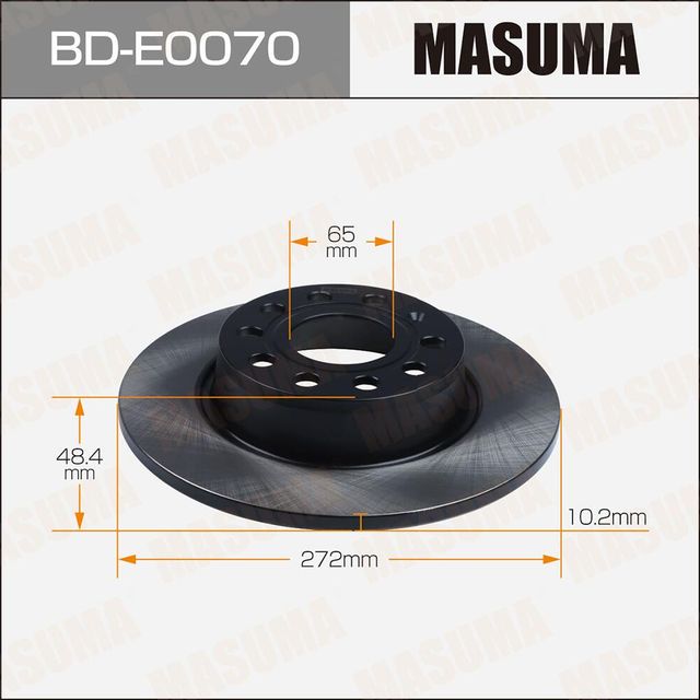 Тормозной диск Masuma. Артикул BD-E0070