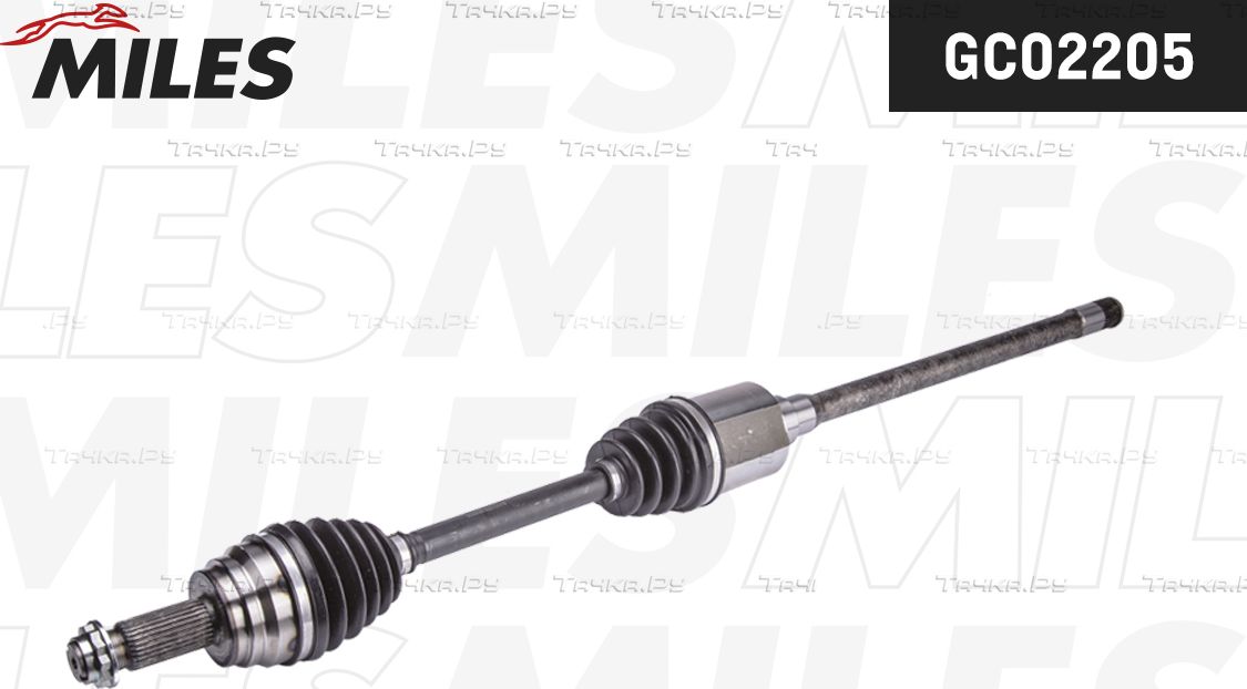 Полуось (привод в сборе, приводной вал) Miles передняя правая для BMW 7 VI (G11/G12) 2016-2019. Артикул GC02205