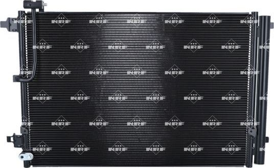 Радиатор кондиционера (конденсатор) NRF (алюминий). Артикул 350578