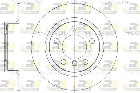 Тормозной диск RoadHouse задний для MINI Countryman I (R60) 2010-2016. Артикул 61441.00
