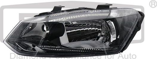 Фара передняя основная DPA левая для Volkswagen Polo V 2009-2026. Артикул 99411385202