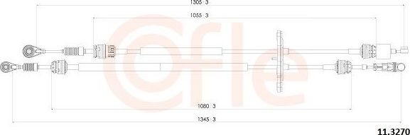 Трос переключения передач КПП Cofle. Артикул 11.3270
