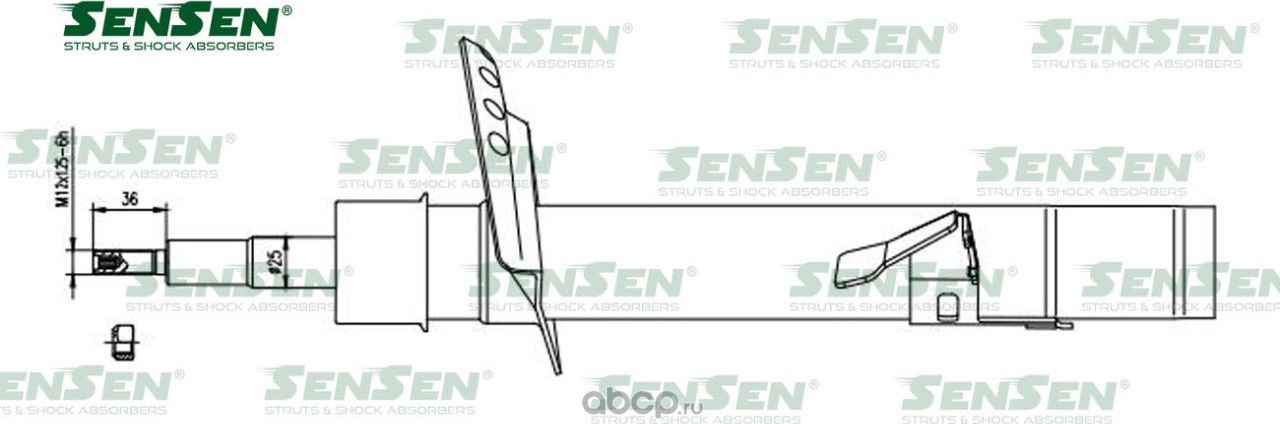 АМОРТ. ПЕРЕД. ЛЕВ. ГАЗ LAND ROVER FREELANDER 2 (FA) (Sensen). Артикул 42141492