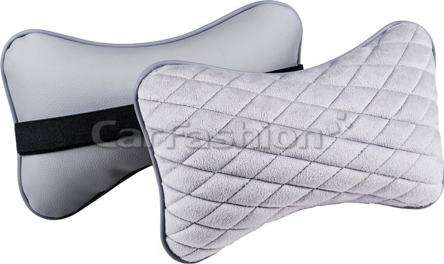 Подушка под шею CarFashion City ортопедическая, цвет Серый/Серый. Артикул 41302