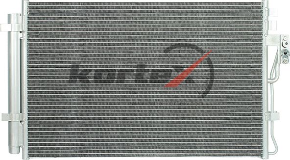 Радиатор кондиционера с ресивером (Kortex). Артикул KRD2169