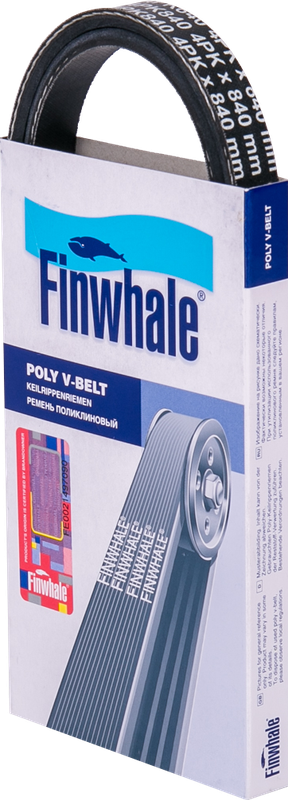 Приводной ремень поликлиновой Finwhale для Fiat Doblo II 2010-2026. Артикул BP4PK840