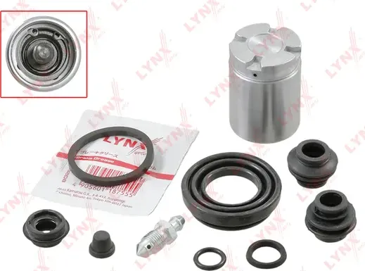 Ремкомплект тормозного суппорта с поршнем заднего HYUNDAI Solaris I 10>  KIA Rio III 11> (Lynxauto). Артикул bc-6528