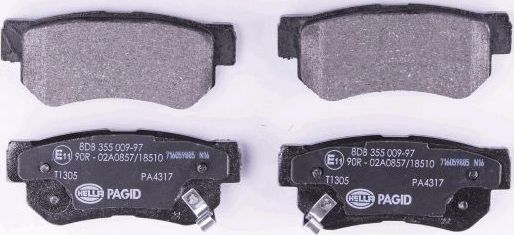Тормозные колодки Hella. Артикул 8DB 355 009-971