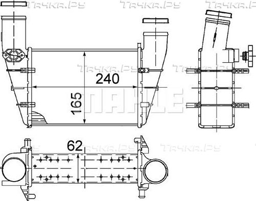 Интеркулер Mahle Behr для Audi A6 II (C5) 1997-2005. Артикул CI 130 000S
