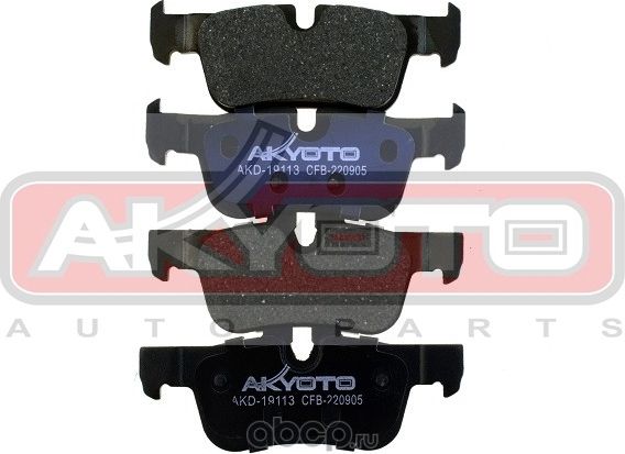 КОЛОДКИ ТОРМОЗНЫЕ (Akyoto). Артикул AKD19113