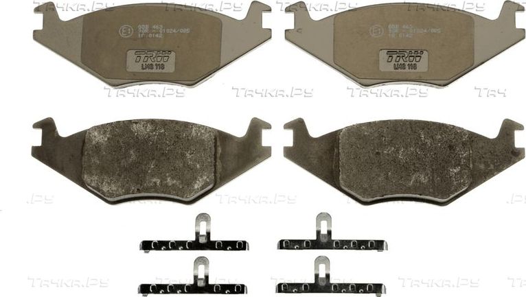 Тормозные колодки TRW COTEC передние для Volkswagen Polo II 1985-1992. Артикул GDB463