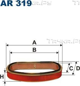 Воздушный фильтр Filtron для Honda Accord IV 1990-1993. Артикул AR 319