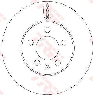 Тормозной диск TRW. Артикул DF6584