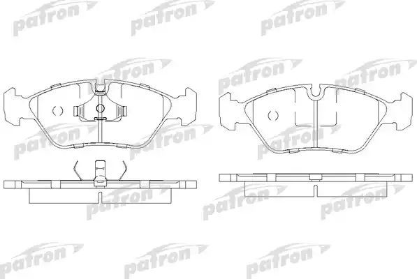 Тормозные колодки Patron передние для Ferrari 328 1986-1989. Артикул PBP256