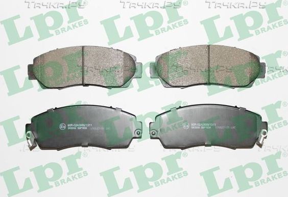 Тормозные колодки LPR передние для Honda CR-V III 2006-2012. Артикул 05P1634