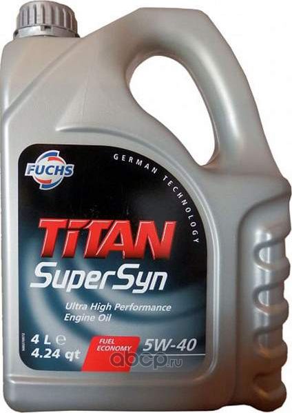 МАСЛО FUCHS TITAN SUPERSYN 5W-40 4Л. Артикул 600639129