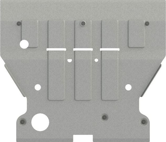 Защита алюминиевая Шериф (4 мм) для картера Porsche Cayenne S 2018-2026. Артикул 35.4378