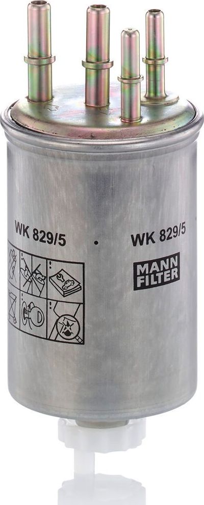 Топливный фильтр Mann-Filter. Артикул WK 829/5