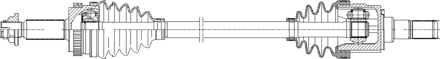 Привод в сборе HYUNDAI ix35 10- 2.0 зад.лев. (Trialli). Артикул AR 0849