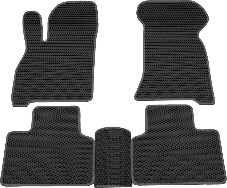 Коврики Rezkon EVA Соты для салона Lada Priora 2170, 2171, 2172 2007-2018 Серый кант. Артикул 9139025102