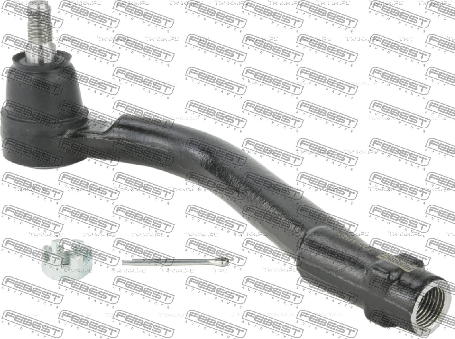 Наконечник рулевой тяги Febest левый для Hyundai ix55 2007-2013. Артикул 1221-SANLH
