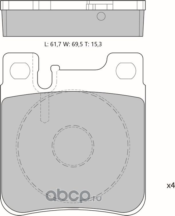 Колодки тормозные дисковые противоскрипная пластина в компл. (Avantech) Avantech. Артикул AV214