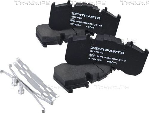 Тормозные колодки Zentparts задние для Volvo  FE II 2012-2026. Артикул Z07904