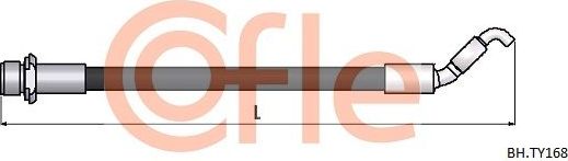 Тормозной шланг Cofle. Артикул 92.BH.TY168