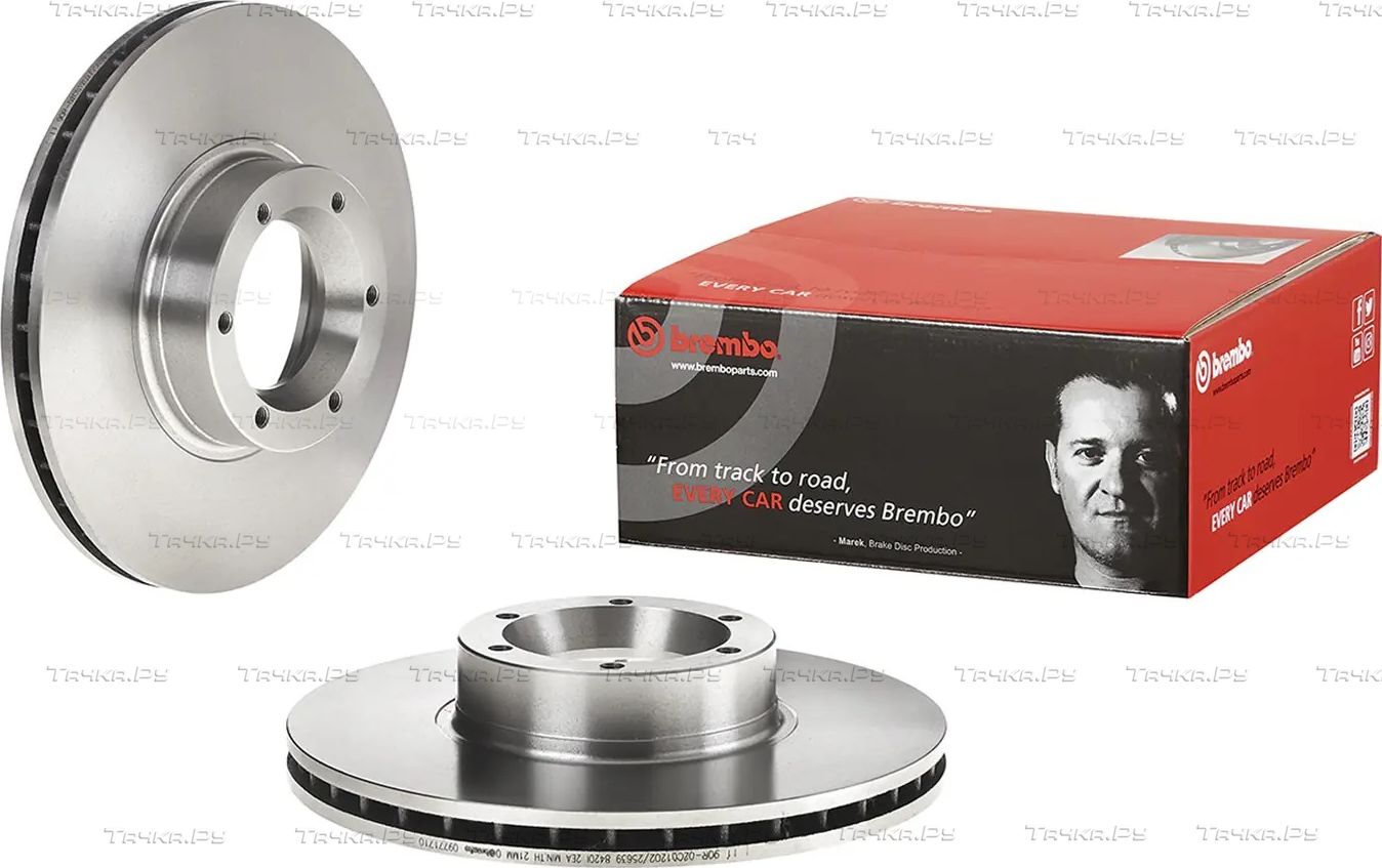 Тормозной диск Brembo PRIME LINE передний для Opel Movano II 1998-2010. Артикул 09.7717.10