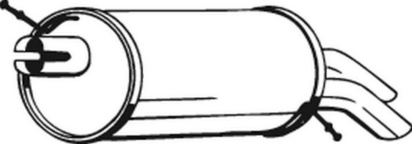 Глушитель (задняя часть) Bosal для SEAT Alhambra I 2000-2010. Артикул 154-317