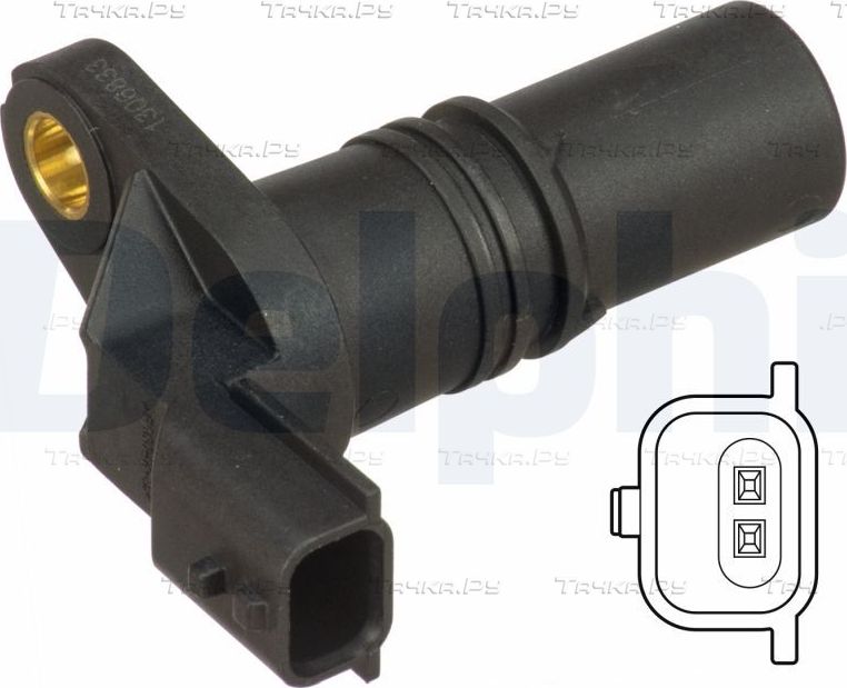 Датчик положения коленвала Delphi для Renault Grand Scenic III 2009-2015. Артикул SS11243