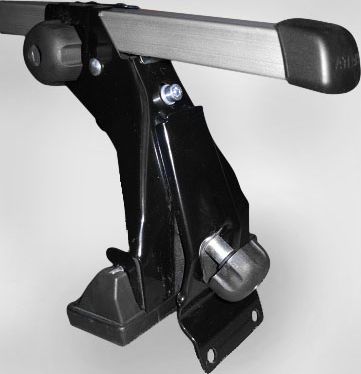 Багажник на крышу Атлант Эконом (с опорой на крышу) креп. на штатные места для Renault Logan I седан 2004-2013 (Прямоугольные дуги). Артикул 8919