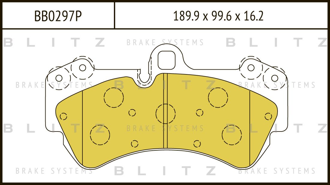 Колодки тормозные VW TOUAREG 02- перед. (Blitz). Артикул BB0297P