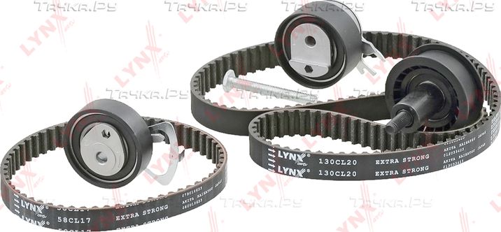 Ремень ГРМ с роликами (комплект) LYNXauto для Volkswagen Polo IV 2001-2012. Артикул PK-1302