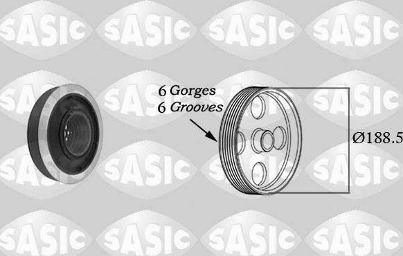 Шкив коленвала Sasic для Volkswagen Touareg I 2004-2010. Артикул 9001805