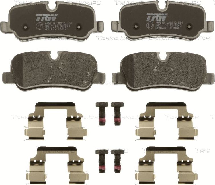 Тормозные колодки TRW COTEC задние для Land Rover Discovery III 2004-2009. Артикул GDB1632