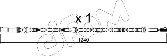 Датчик износа тормозных колодок  Metelli. Артикул SU.288