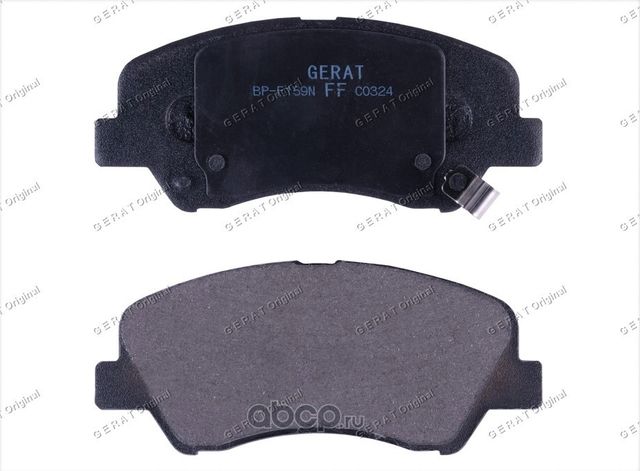 Тормозные колодки Gerat BP-F159N (передние) Normal Gerat. Артикул BPF159N