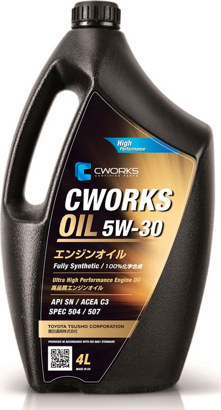 Масло моторное 5W30 CWORKS OIL 4л синтетика SPEC 504/507. Артикул A130R1004