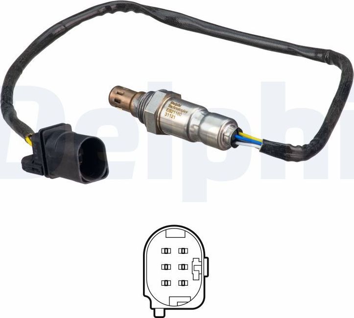 Лямбда-зонд (кислородный датчик) Delphi. Артикул ES21160-12B1