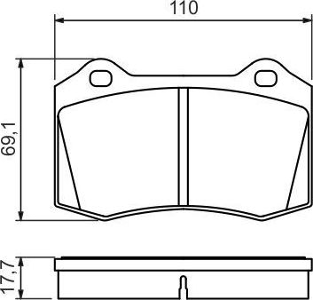 Тормозные колодки Bosch. Артикул 0 986 494 486