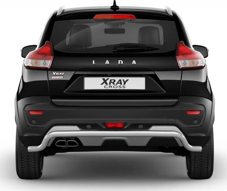 Защита PT Group заднего бампера Волна d51 для Lada Xray Cross 2018-2026. Артикул LXC220101