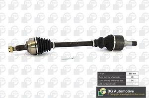 Полуось (привод в сборе, приводной вал) BGA передняя левая для Citroen Jumpy II 2007-2016. Артикул DS6736L