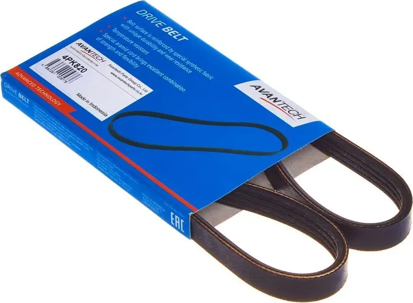 Ремень поликлиновой (Avantech). Артикул 4PK820