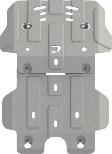 Защита алюминиевая Шериф (6 мм) усиленная для картера Toyota Hilux VIII 2015-2026. Артикул 24.4131