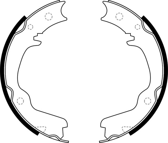 Тормозные колодки (стояночная тормозная система) NiBK. Артикул FN0569