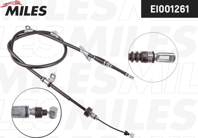 Трос ручного тормоза HYUNDAI ix35/KIA SPORTAGE 10- 1724мм прав. (Miles). Артикул EI001261