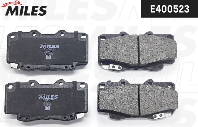 Тормозные колодки Miles (Low-Metallic). Артикул E400523