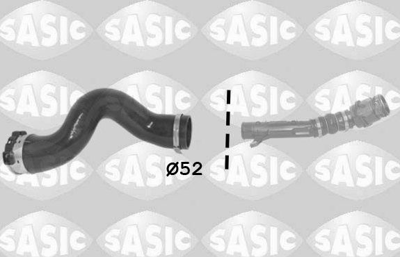 Патрубок интеркулера Sasic для Renault Kangoo II 2008-2026. Артикул 3334058